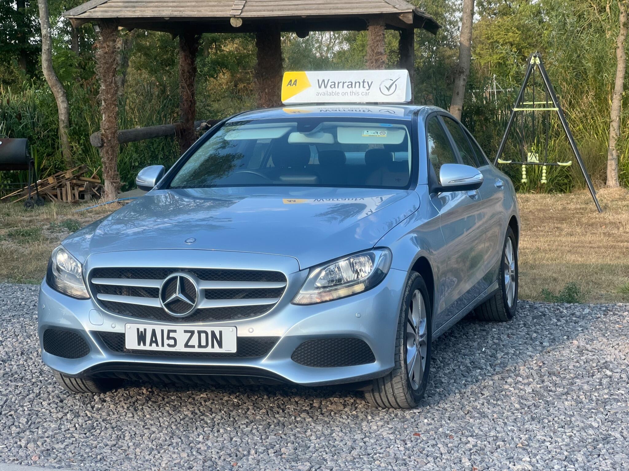 Silver 2015 Mercedes-Benz C-Class Saloon Rear-wheel drive Automatic