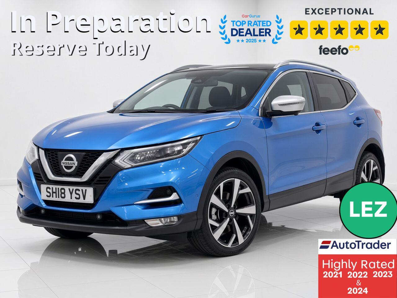 2018 Nissan Qashqai in Blue for sale