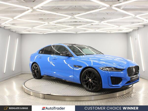 Blue 2020 Jaguar XE Saloon Rear-wheel drive Automatic