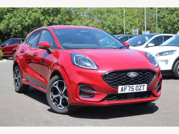Red 2025 Ford Puma Hatchback Front-wheel drive Manual