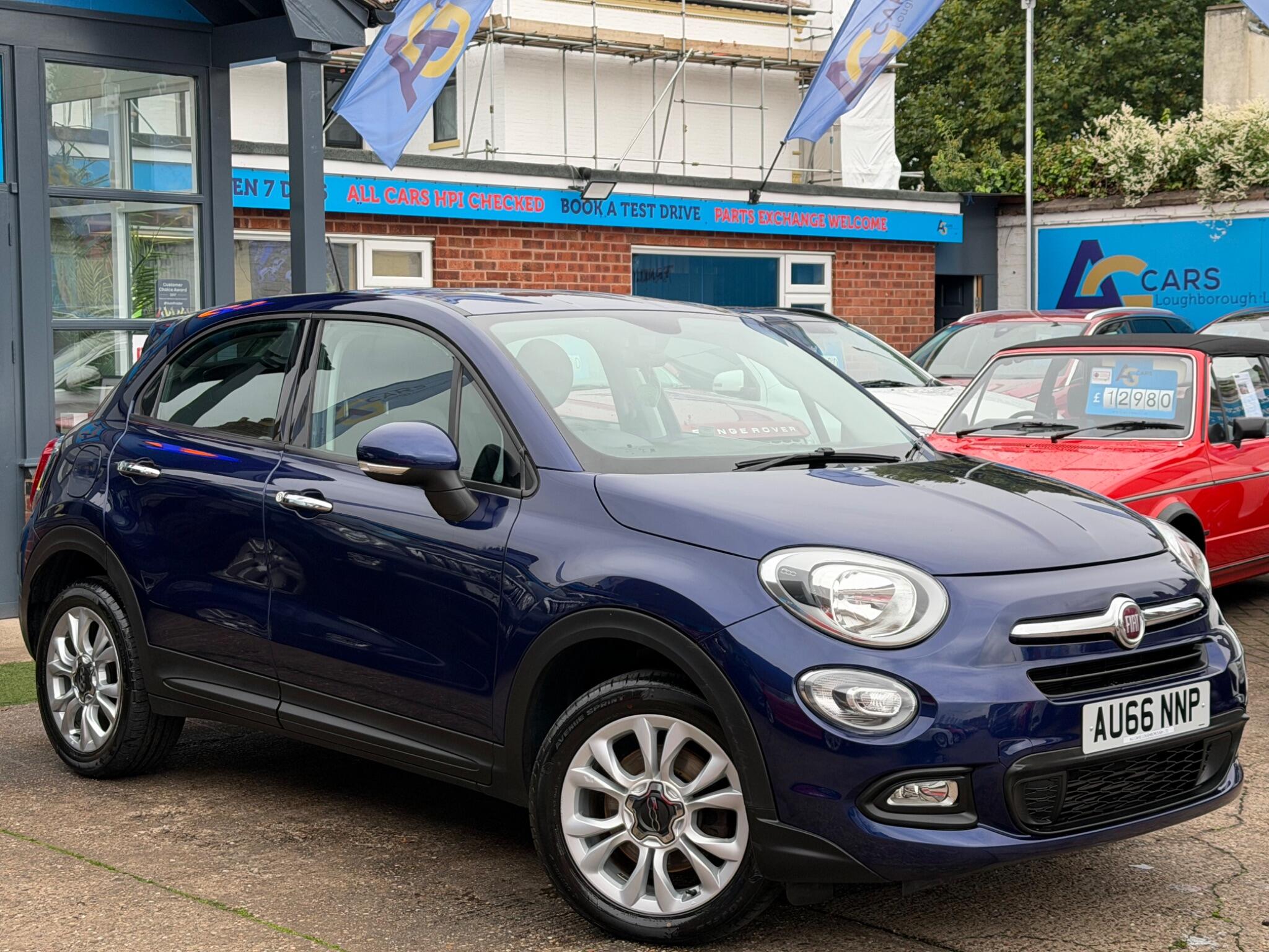 Blue 2016 Fiat 500X Hatchback Front-wheel drive Manual
