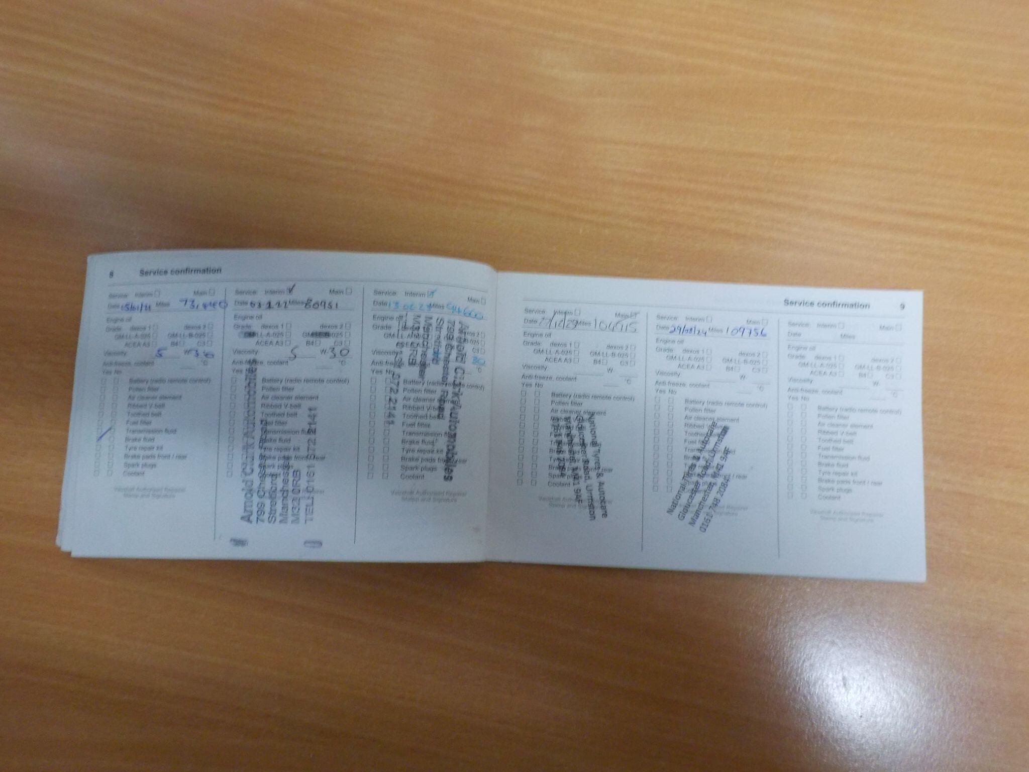 Vauxhall Zafira Tourer 1.8 16V Exclusiv Euro 5 5dr