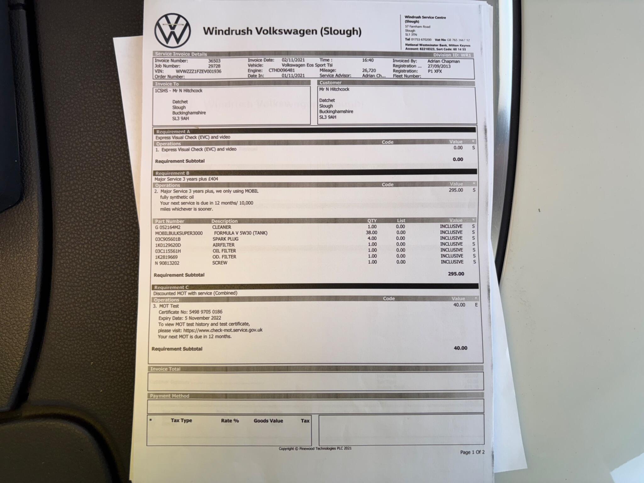 Volkswagen Eos view 24