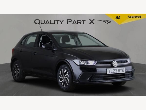 Black 2023 Volkswagen Polo Hatchback Front-wheel drive Manual