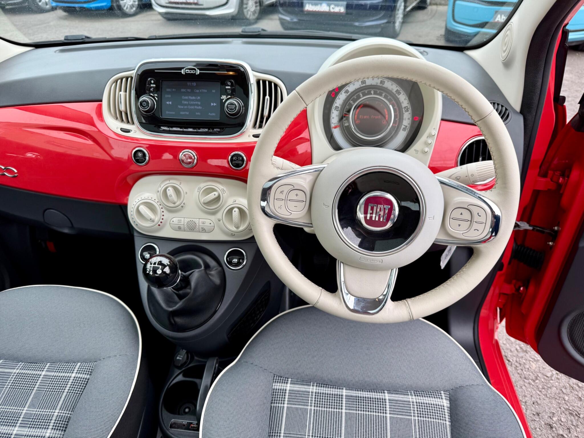 2017 Fiat 500 1.2 Lounge Euro 6 (s/s) 3dr • 71,730 miles image 2