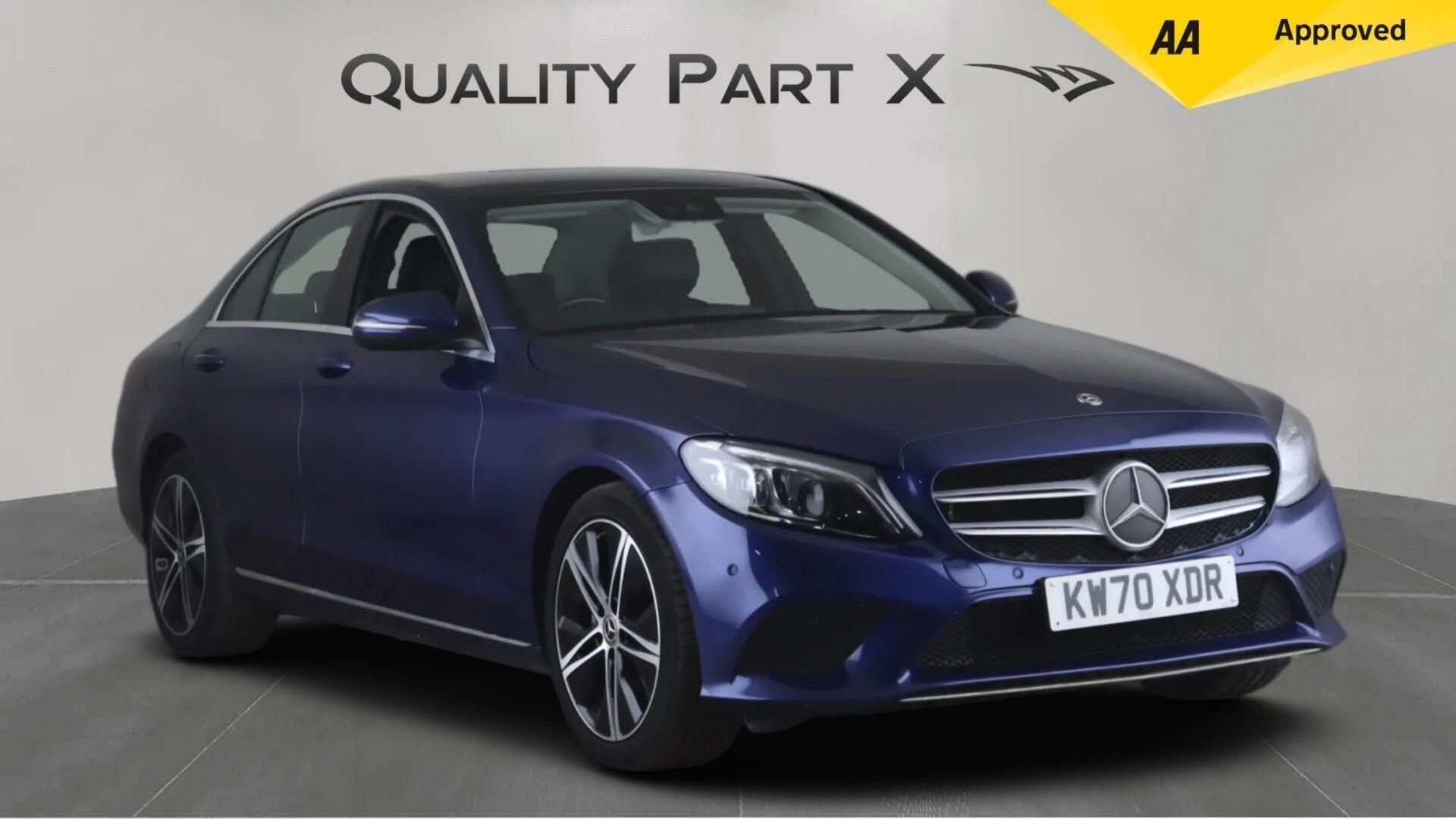 Blue 2019 Mercedes-Benz C-Class Saloon Rear-wheel drive Automatic