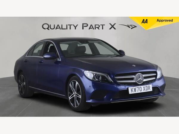 Blue 2019 Mercedes-Benz C-Class Saloon Rear-wheel drive Automatic