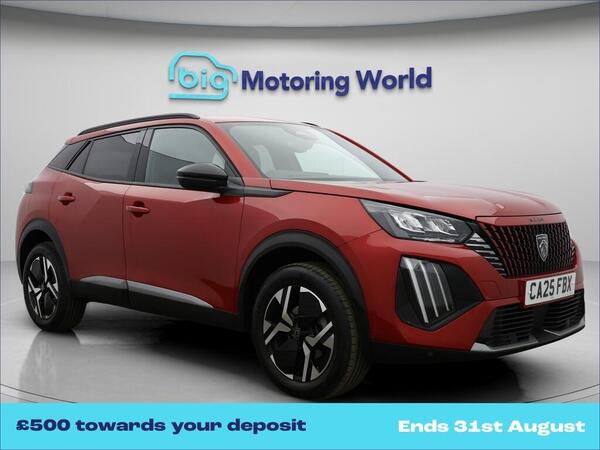Red 2025 Peugeot 2008 Estate Front-wheel drive Automatic