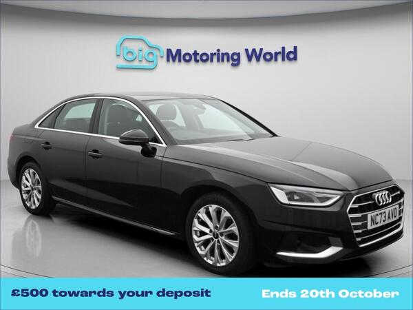 Black 2024 Audi A4 Saloon Front-wheel drive Automatic