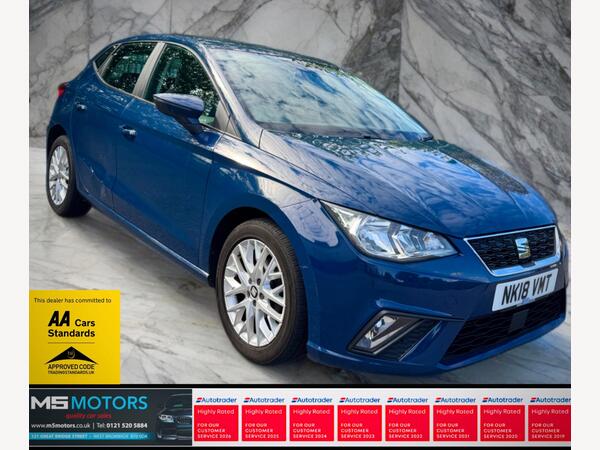 Blue 2018 Seat Ibiza Hatchback Front-wheel drive Manual