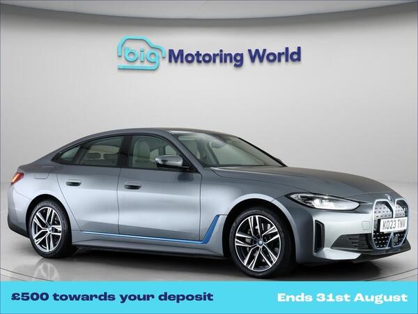 Grey 2023 BMW i4 Hatchback Rear-wheel drive Automatic