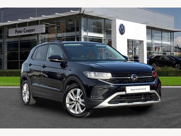 Black 2025 Volkswagen T-Cross Estate Front-wheel drive Automatic