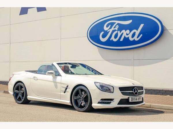 White 2014 Mercedes-Benz SL-Class Convertible Rear-wheel drive Automatic