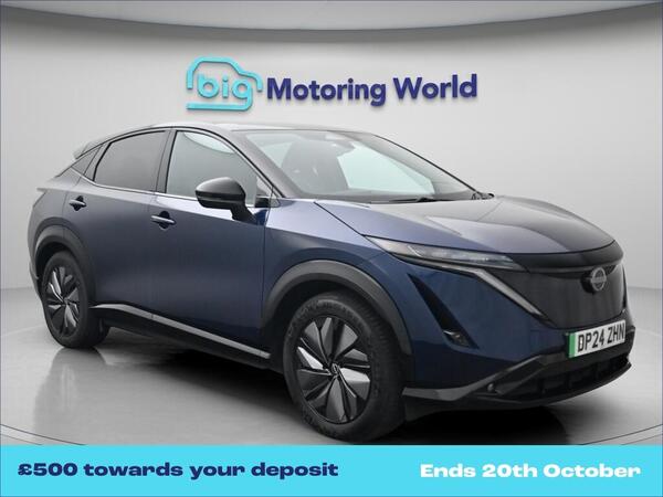 Blue 2024 Nissan Ariya Hatchback All-wheel drive Automatic