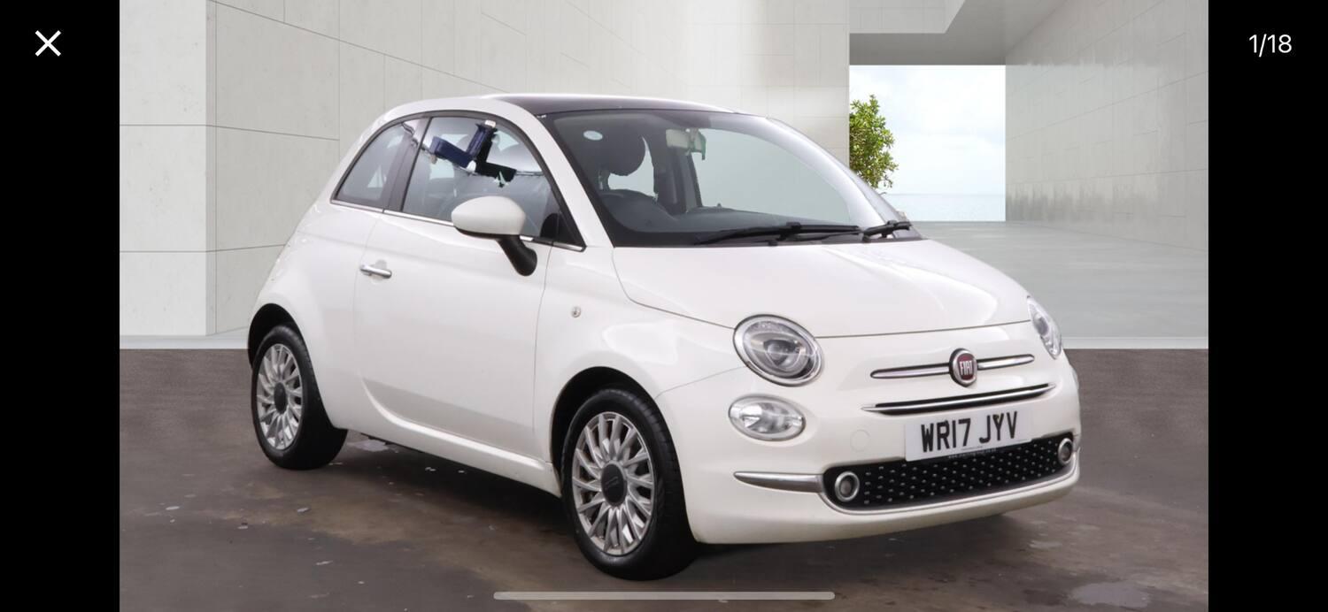 2017 Fiat 500 in White for sale
