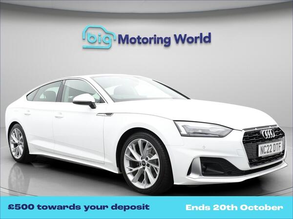 White 2022 Audi A5 Hatchback Front-wheel drive Automatic