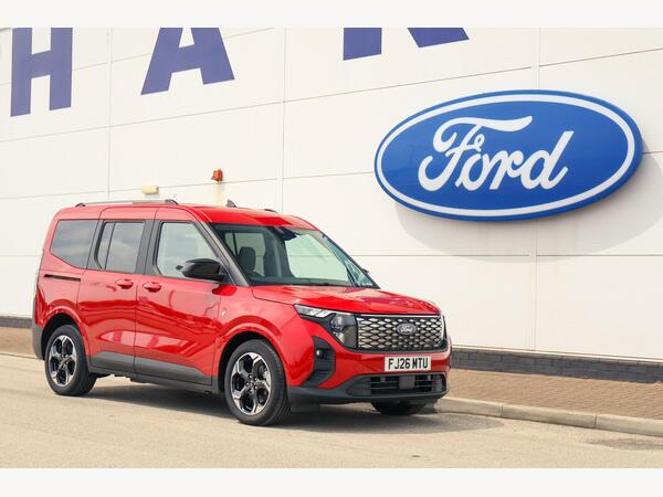 Red 2025 Ford Tourneo Courier E Titanium MPV Front-wheel drive Automatic
