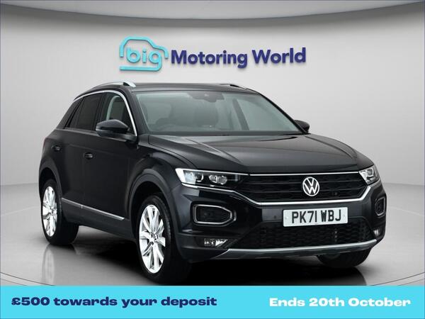 Black 2021 Volkswagen T-Roc Hatchback Front-wheel drive Automatic