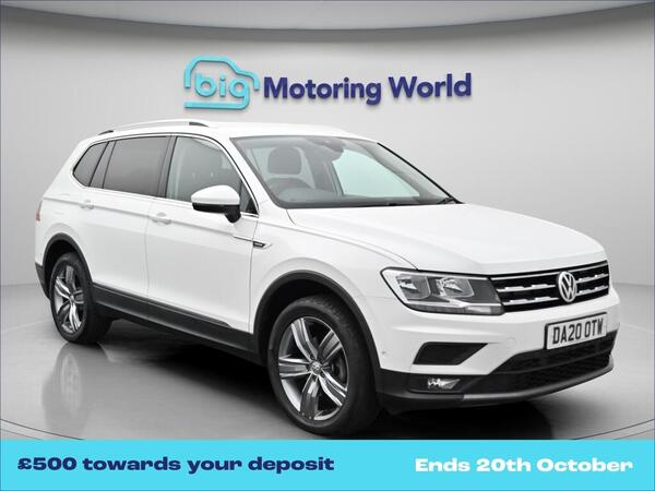 White 2020 Volkswagen Tiguan Allspace Estate All-wheel drive Automatic