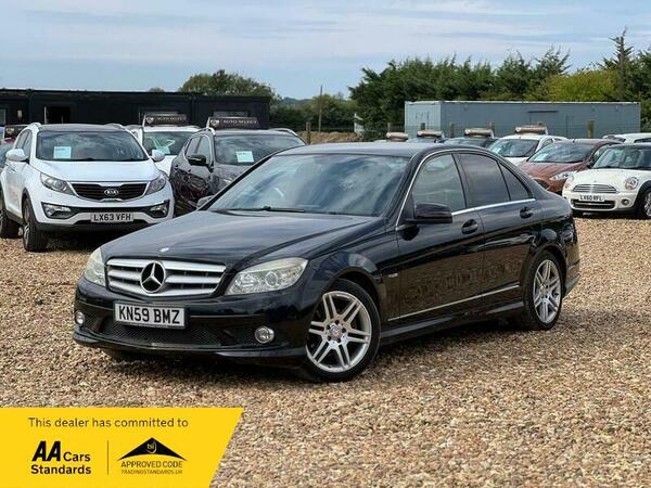 Black 2009 Mercedes-Benz C-Class 2.1TD C250 CDI Sport Saloon 4d auto Saloon Rear-wheel drive Automatic