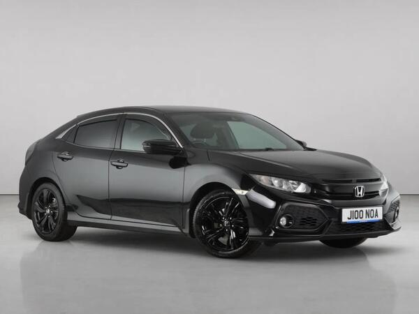 Black 2018 Honda Civic Hatchback Front-wheel drive Automatic