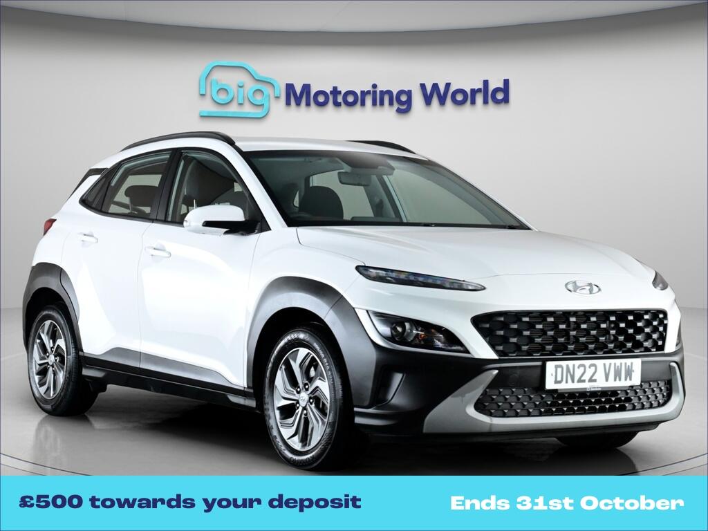 White 2022 Hyundai Kona Hatchback Front-wheel drive Automatic
