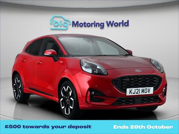 Red 2021 Ford Puma Hatchback Front-wheel drive Manual