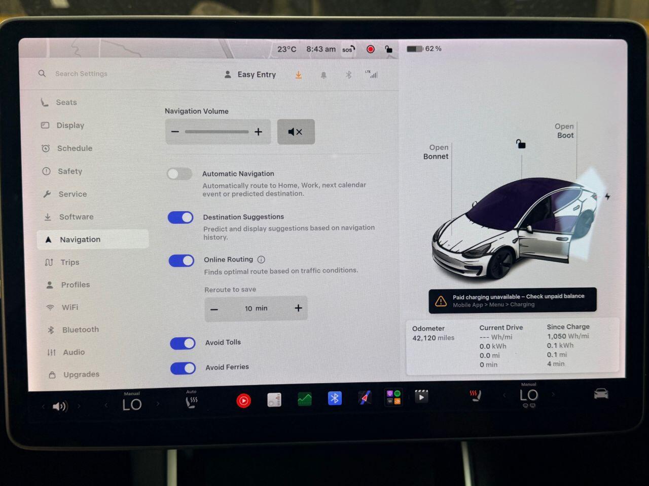 Tesla Model 3 view 45