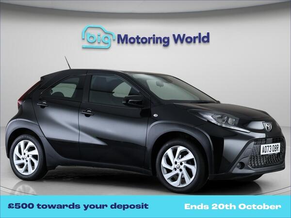 Black 2023 Toyota AYGO X Hatchback Front-wheel drive Manual