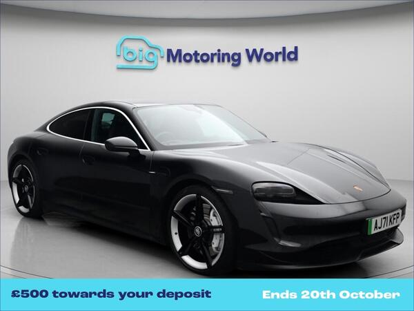Black 2022 Porsche Taycan Saloon All-wheel drive Automatic