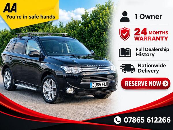 2015 Mitsubishi Outlander 2.0 Phev Gx4h 5dr Auto
