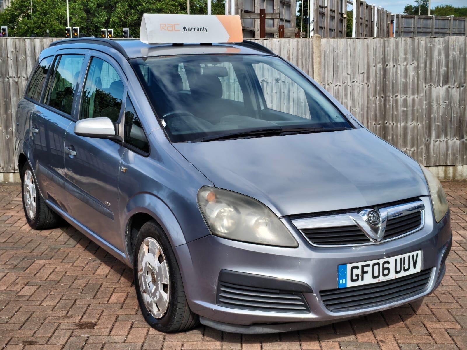 2006 Vauxhall Zafira in Silver for sale