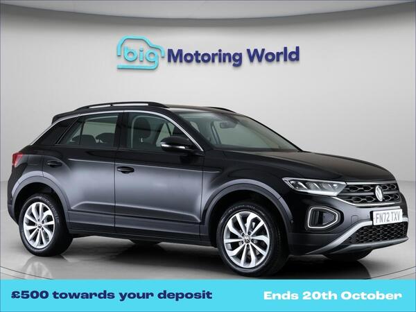 Black 2022 Volkswagen T-Roc Hatchback Front-wheel drive Manual