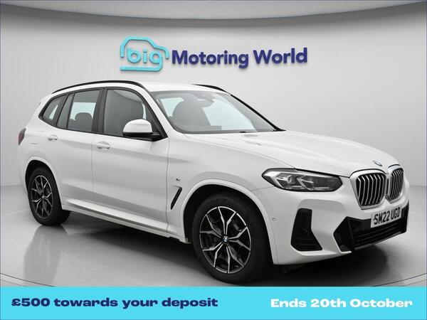 White 2022 BMW X3 SUV/Crossover All-wheel drive Automatic