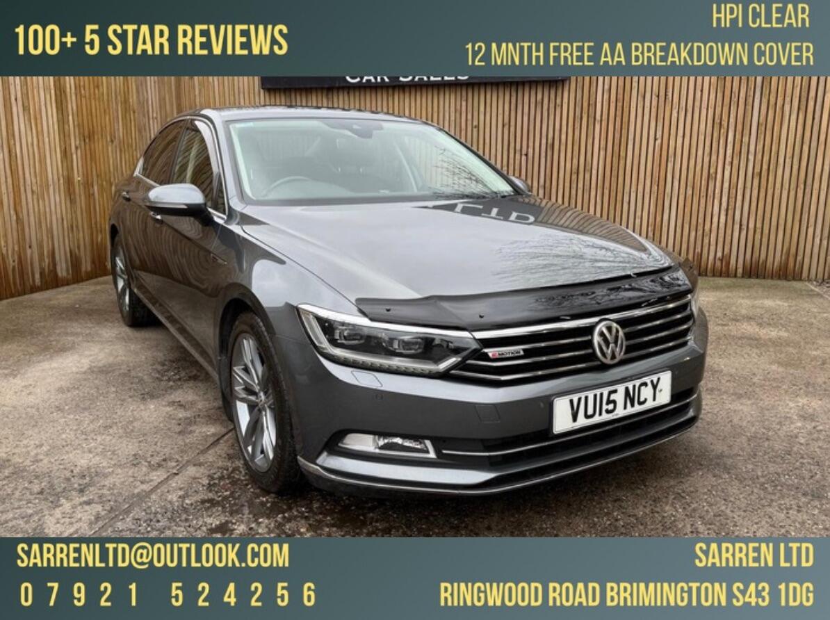 2015 Volkswagen Passat 2.0 BiTDI BlueMotion Tech GT DSG 4Motion Euro 6 (s/s) 4dr • 110,000 miles image 1