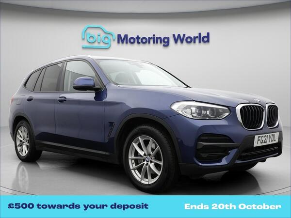 Blue 2021 BMW X3 SUV/Crossover All-wheel drive Automatic