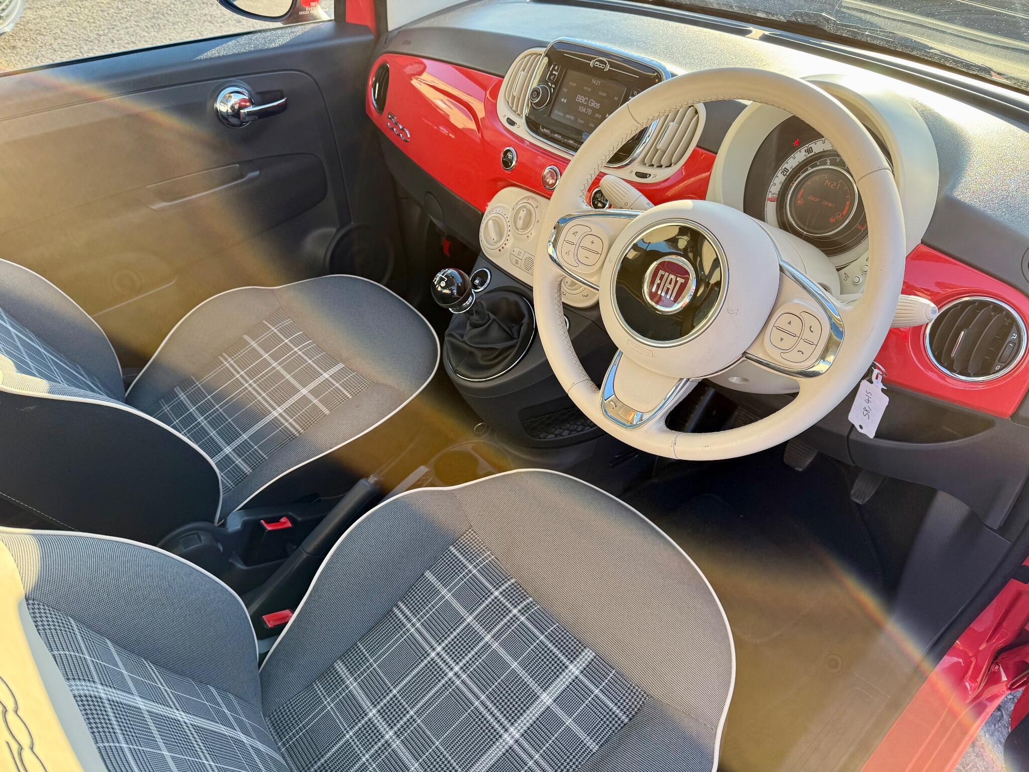2016 Fiat 500 1.2 Lounge Euro 6 (s/s) 3dr • 58,415 miles image 2