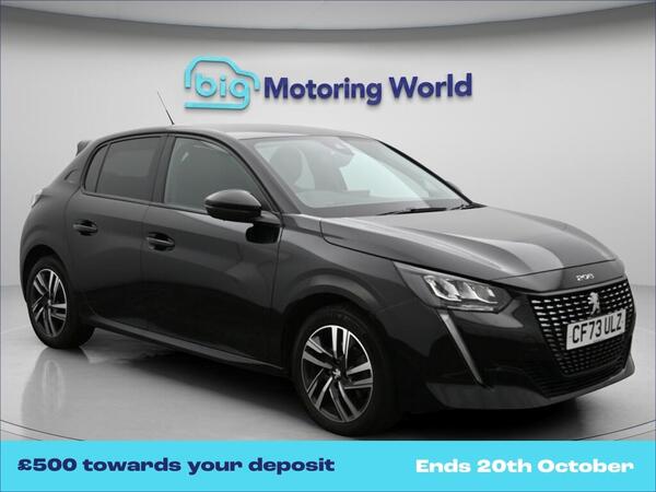 Black 2023 Peugeot 208 Hatchback Front-wheel drive Automatic