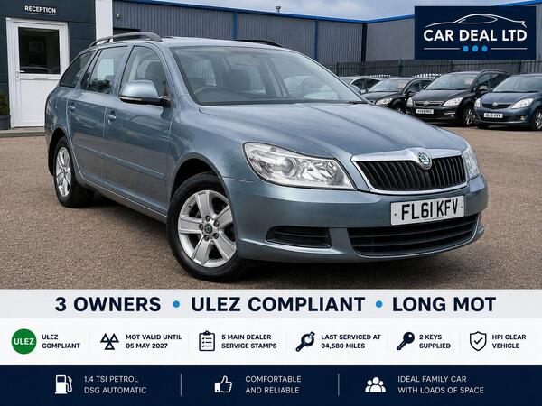 Grey 2011 Skoda Octavia Estate Front-wheel drive Automatic