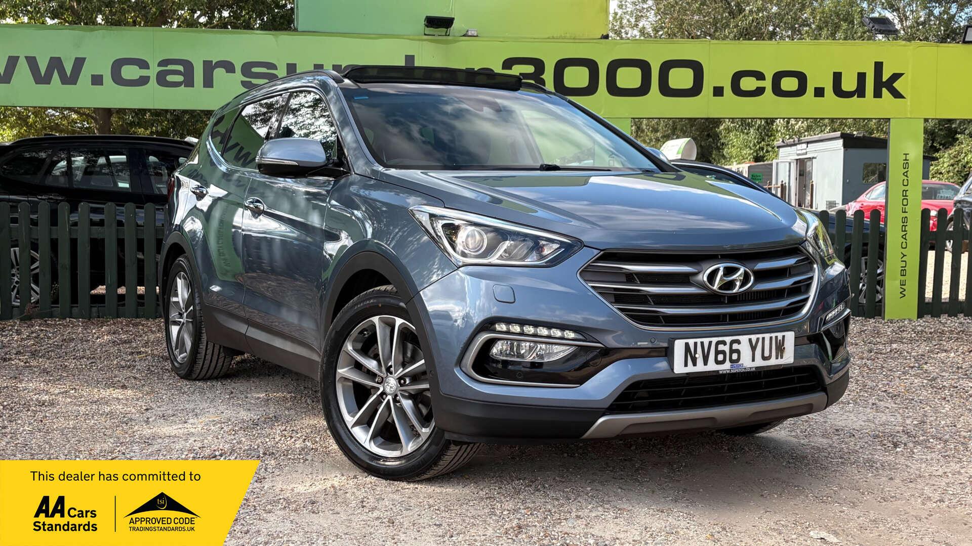 2017 Hyundai Santa Fe in Blue for sale