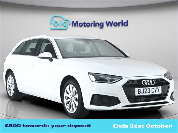 White 2023 Audi A4 Estate Front-wheel drive Automatic
