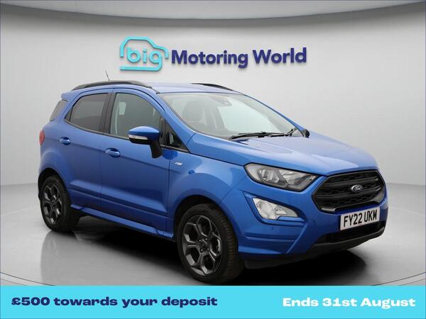 Blue 2022 Ford EcoSport Hatchback Front-wheel drive Manual