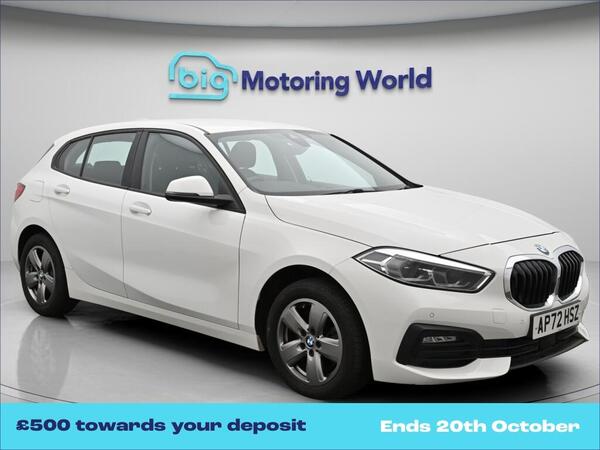 White 2023 BMW 1 Series Hatchback Front-wheel drive Manual