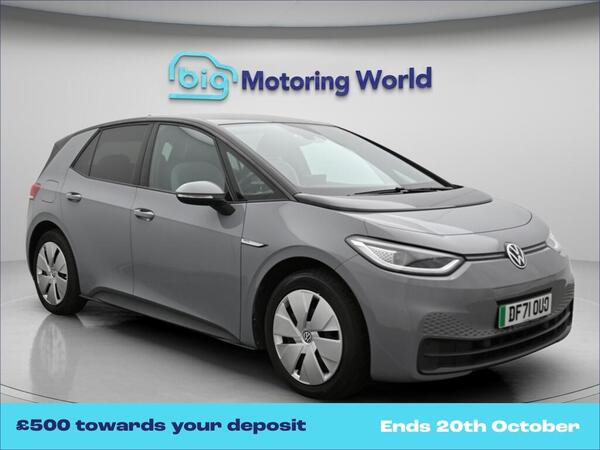 Grey 2022 Volkswagen ID.3 Hatchback Rear-wheel drive Automatic