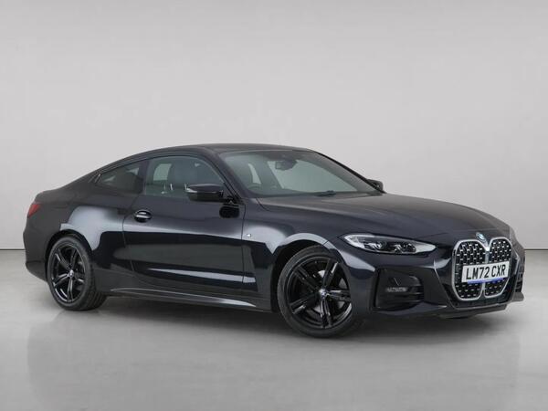 Black 2022 BMW 4 Series Saloon Rear-wheel drive Automatic