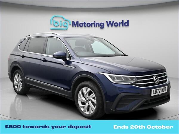 Blue 2022 Volkswagen Tiguan Allspace Estate Front-wheel drive Automatic