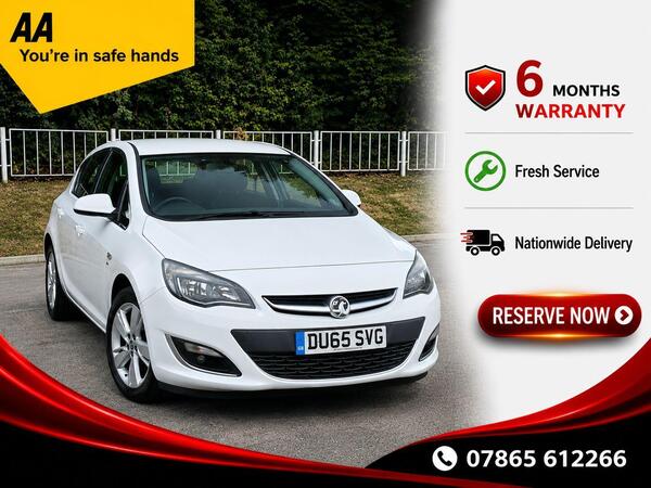 White 2015 Vauxhall Astra Hatchback Front-wheel drive Manual