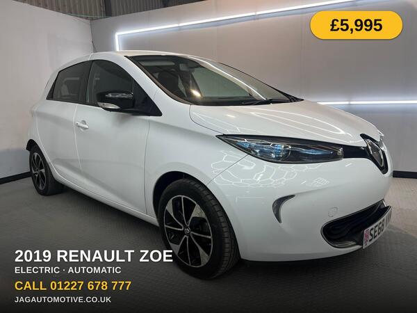White 2019 Renault Zoe Hatchback Front-wheel drive Automatic