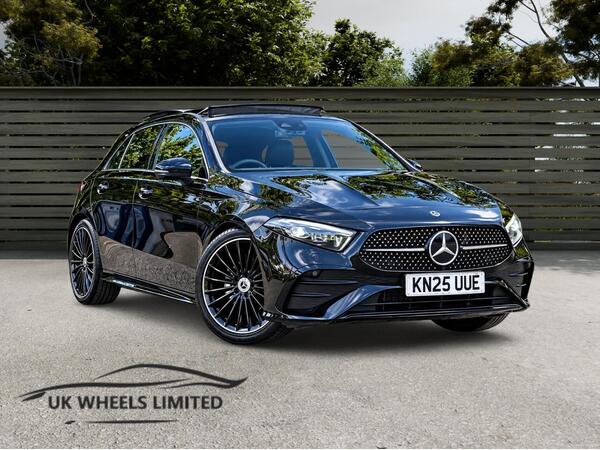 Black 2025 Mercedes-Benz A-Class Hatchback Front-wheel drive Automatic