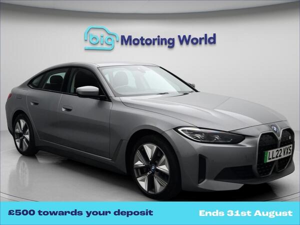 Grey 2022 BMW i4 Hatchback Rear-wheel drive Automatic